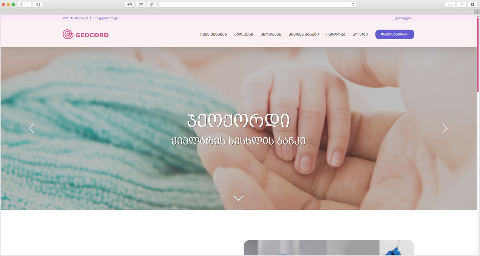 Tatsson – corporate website geocord.ge