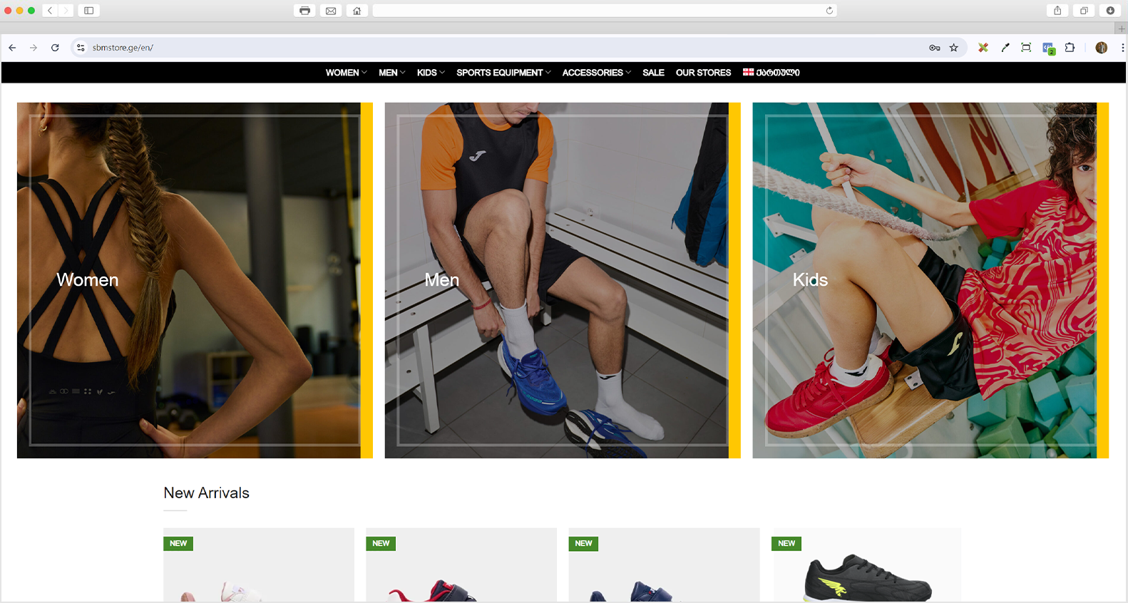 Tatsson - Ecommerce Web - sbmstore.ge